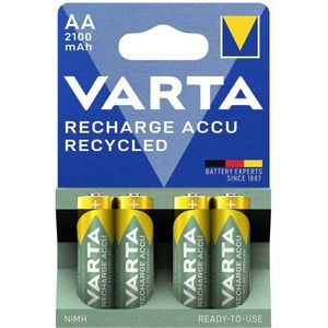 Varta RECH.AC.RECYC.AA2100mAh BLI4 Oplaadbare AA batterij (penlite) NiMH 2000 mAh 1.2 V 4 stuk(s)