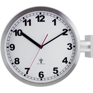 EUROTIME - 91764-47 - Radio Wandklok - 40cm - Aluminium