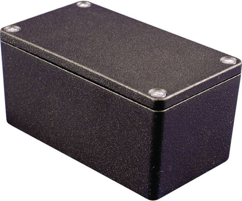 Hammond Electronics 1550Z104BK Universele behuizing 64 x 58 x 35 Aluminium Zwart 1 stuk(s)