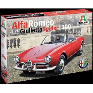 Italeri 3653 Alfa Romeo Giulietta Spider 1300 Auto (bouwpakket) 1:24