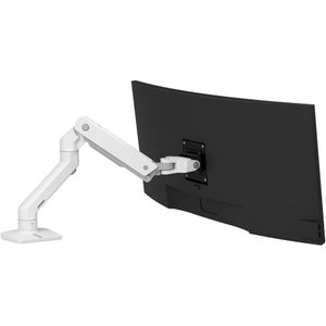 Ergotron HX Arm Desk Mount Monitor-tafelbeugel 1-voudig 38,1 cm (15) - 124,5 cm (49) Wit Draaibaar, In hoogte verstelbaar, Kantelbaar, Zwenkbaar