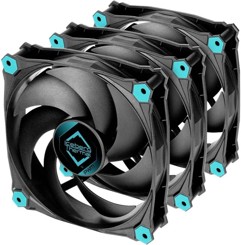 Iceberg Thermal IceGALE Silent PWM PC-ventilator Zwart