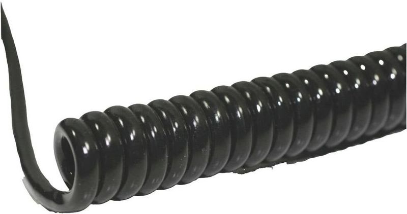 BKL Electronic 1506218 Spiraalkabel Li12Y11Y 400 mm / 1600 mm 8 x 0.50 mm² Zwart 1 stuk(s)