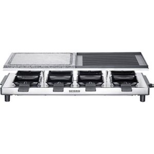 Severin RG 2373 - Raclettegrill - Natuurlijke grillsteen - RVS