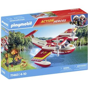 Playmobil Act!on Heros Brandweervliegtuig met Wisfunctie 71463