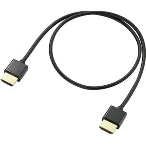 SpeaKa Professional SP-9070576 HDMI-kabel HDMI Aansluitkabel HDMI-A-stekker, HDMI-A-stekker 0.50 m Zwart Audio Return Channel (ARC), Vergulde steekcontacten
