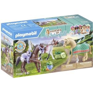 PLAYMOBIL Horses of Waterfall 3 paarden met accessoires - 71356