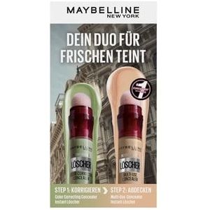 Maybelline Instant Anti-Age Eraser duopack 01 Light + groen Concealer, 13.6 ml
