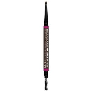 NYX Professional Makeup Blade & Shade Nano Brow Pencil Wenkbrauwpotlood, Nr. 10 - Espresso, 0.1 g