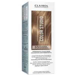 Clairol - Color Studio - Permanente Kleurcrème - Mittelgoldblond 7/3 - 1 st