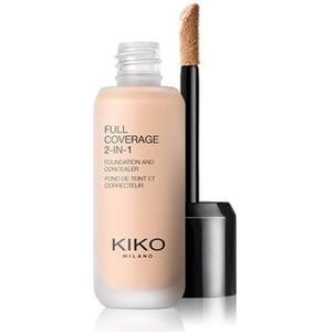 Kiko Milano Full Coverage 2-in-1 Vloeibare foundation, Warm Rose 15, 25 ml