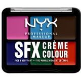 NYX Professional Makeup SFX Crème Colour Face & Body Paint Palette Make-up Palette, Nr. 02 - Secondary, 1 st