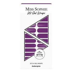 Miss Sophie UV Gel Wraps Aubergine UV Nagelsticker, 1 st