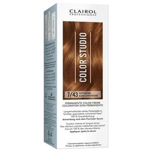 Clairol - Color Studio - Permanente Kleurcrème - Kupferblond 7/43 - 1 st