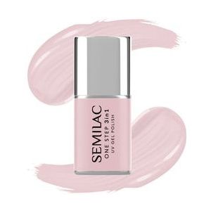 Semilac One Step 3in1 UV Gel Polish Gel Nagellak, S610 Barely Pink, 7 ml