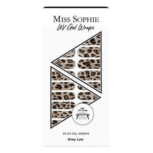 Miss Sophie UV Gel Wraps Grey Leo UV Nagelsticker, 1 st