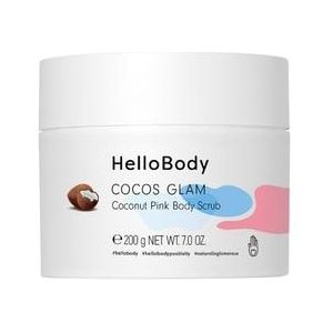 HelloBody Cocos Glam Coconut Pink Body Scrub Lichaamsscrub, 200 ml
