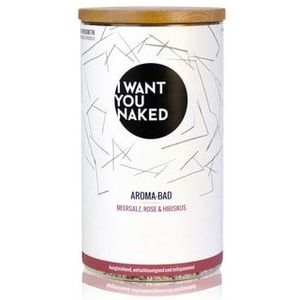I Want YOU Naked Meersalz, Rose & Hibiskus Badartikelen, 620 g