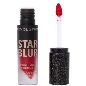 Revolution Star Blur Shimmer Matte Liquid Lip Lipgloss, Scarlet Ruby, 3.5 ml