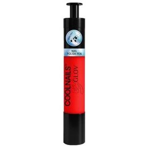 Glov Coolnails Scentless & Peel-Off Nail Polish Pen Nagellak, Red, 1 st