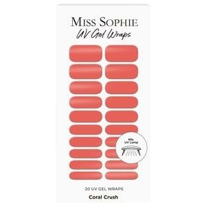 Miss Sophie UV Gel Wraps Coral Crush Nagelsticker, Coral Crush, 20 st