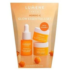 Lumene Nordic-C [Valo] Glow Essentials Set Gezichtsverzorgingsset, 45 ml