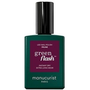 manucurist Green Flash Gel Nagellak, Prune, 15 ml