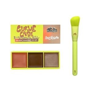 Made By Mitchell Mini Curve Cases Blursh, Bronze, Glow Make-up Palette, Medium, 1 st