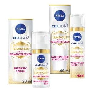 Nivea Cellular Luminous Anti-Pigmentflecken Tagespflege & Intensiv-Serum Gezichtsverzorgingsset, 1 st