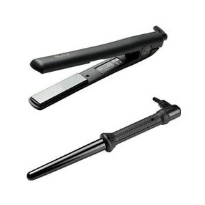 Golden Curl The Black Set 2 Haarstyling set, Zwart, 1 st