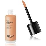 Kiko Milano Full Coverage 2-in-1 Vloeibare foundation, Warm Beige 30, 25 ml