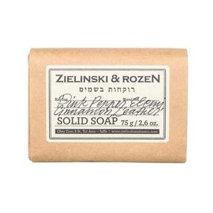 Zielinski & Rozen Pink Pepper, Elemi, Cinnamon, Leather Zeepblok, 75 g