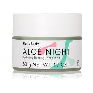 HelloBody Aloé Night Hydrating Sleeping Face Cream Nachtcrème, 50 ml