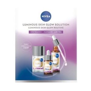Nivea Luminous630® Skin Glow Routine Liquid Refiner & 2x Serum Gezichtsverzorgingsset, 1 st