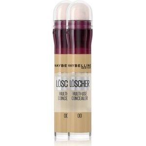 Maybelline Instant Anti-Age Löscher Doppelpack Concealer, Nr. 00 - Ivory, 13.6 ml
