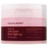 Eqqualberry Collagen Pore-Tight Up Gel Toner Pads Verzorgingspads, 140 ml