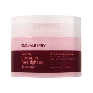 Eqqualberry Collagen Pore-Tight Up Gel Toner Pads Verzorgingspads, 140 ml