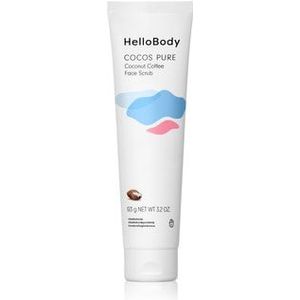 HelloBody Cocos Pure Coconut Coffee Face Scrub Gezichtsscrub, 100 ml