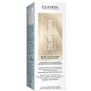 Clairol Color Studio Permanente Color Creme Haarkleur, Ultra Helles Aschblond 11/1, 1 st