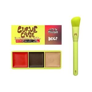Made By Mitchell Mini Curve Cases Blursh, Bronze, Glow Make-up Palette, Deep, 1 st