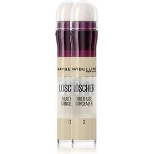 Maybelline Instant Anti-Age Löscher Doppelpack Concealer, Nr. 03 - Fair, 13.6 ml