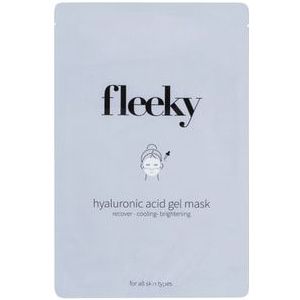 fleeky Hyaluronic Acid Gelmasker hydratatie en verkoeling Gezichtsmasker, 3 st