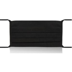 Theaterschneiderei Berlin Mund- und Nasenmaske Schwarz Mondkapje, 1 st