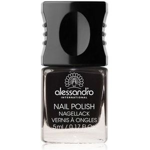 Alessandro Nail Polish Colour Explosion Small Nagellak, Nr. 177 - Midnight Black, 5 ml