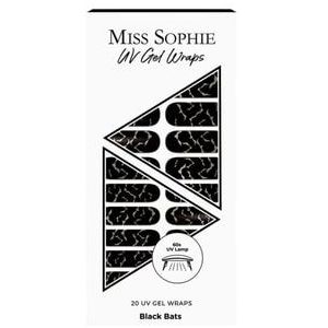 Miss Sophie UV Gel Wraps Black Bats UV Nagelsticker, 1 st