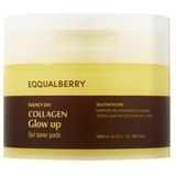 Eqqualberry Collagen Glow Up Gel Toner Pads Verzorgingspads, 140 ml