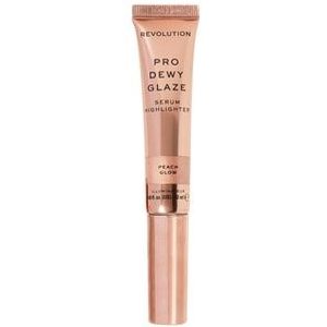 Revolution PRO Dewy Glaze Serum Highlighter, Peach Glow, 12 ml