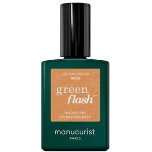 manucurist Green Flash Gel Nagellak, Gold, 15 ml