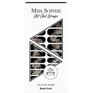 Miss Sophie UV Gel Wraps Black Dust UV Nagelsticker, 1 st