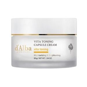 d'Alba White Vita Toning Capsule Cream Gezichtscrème, 55 g